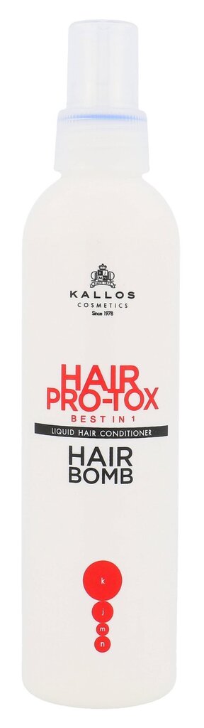 Juustesse jäetav palsam Kallos Hair Pro-Tox Hair Bomb 200 ml цена и информация | Juuksepalsamid | kaup24.ee