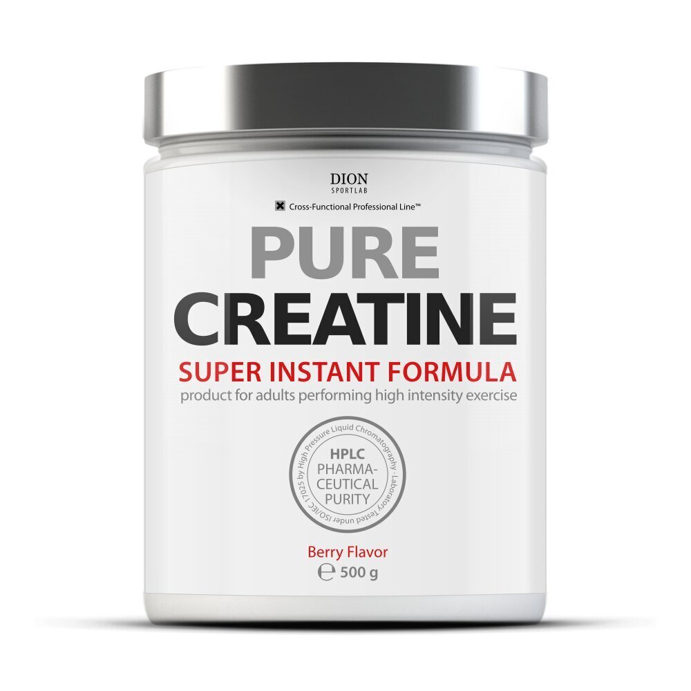 DION SPORTLAB Pure Creatine Monohydrate - Marjad 500g цена и информация | Kreatiin | kaup24.ee