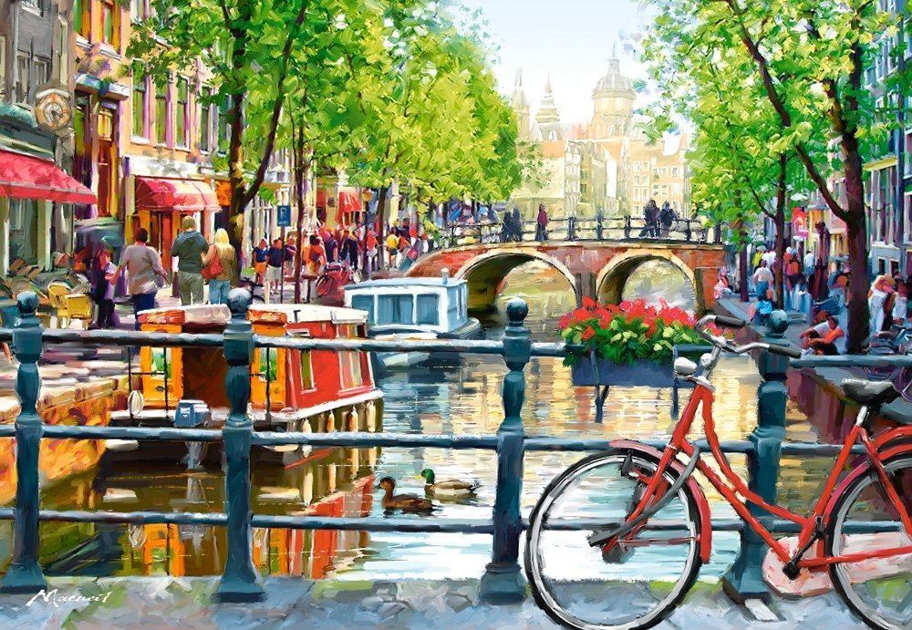 Pusle Puzzle Castorland Amsterdam Landscape, 1000 tk цена и информация | Pusled | kaup24.ee