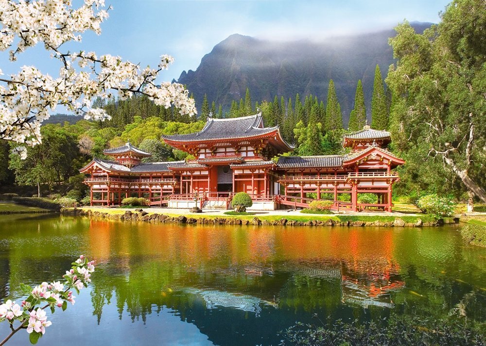 Pusle Castorland Puzzle Replica Of The Old Byodoin Temple, 1000-osaline цена и информация | Pusled | kaup24.ee