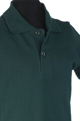 Поло футболка с короткими рукавами, темно-зеленая цена и информация | Рубашки для мальчиков | kaup24.ee