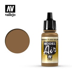 Акриловая краска Model Air Vallejo,Golden Brown 71032, 17 мл цена и информация | Принадлежности для рисования, лепки | kaup24.ee
