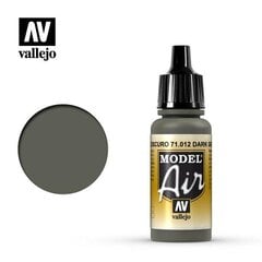 Dark Green 17 ml. Model Air 71012 Vallejo hind ja info | Kunstitarbed, voolimise tarvikud | kaup24.ee