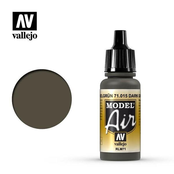 Dark Green RLM71 17 ml. Model Air 71015 Vallejo цена и информация | Kunstitarbed, voolimise tarvikud | kaup24.ee