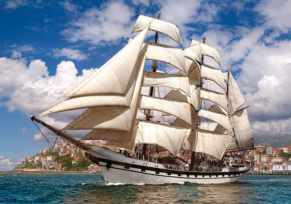 Pusle Puzzle Castorland Tall Ship Leaving Harbour, 500 tk цена и информация | Pusled | kaup24.ee