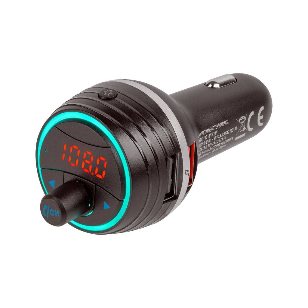 Fm modulaator FM Transmiter Bluetooth 5.0 / MicroSD / 2x USB / LED / Car Charger цена и информация | FM modulaatorid, FM trasmitterid | kaup24.ee