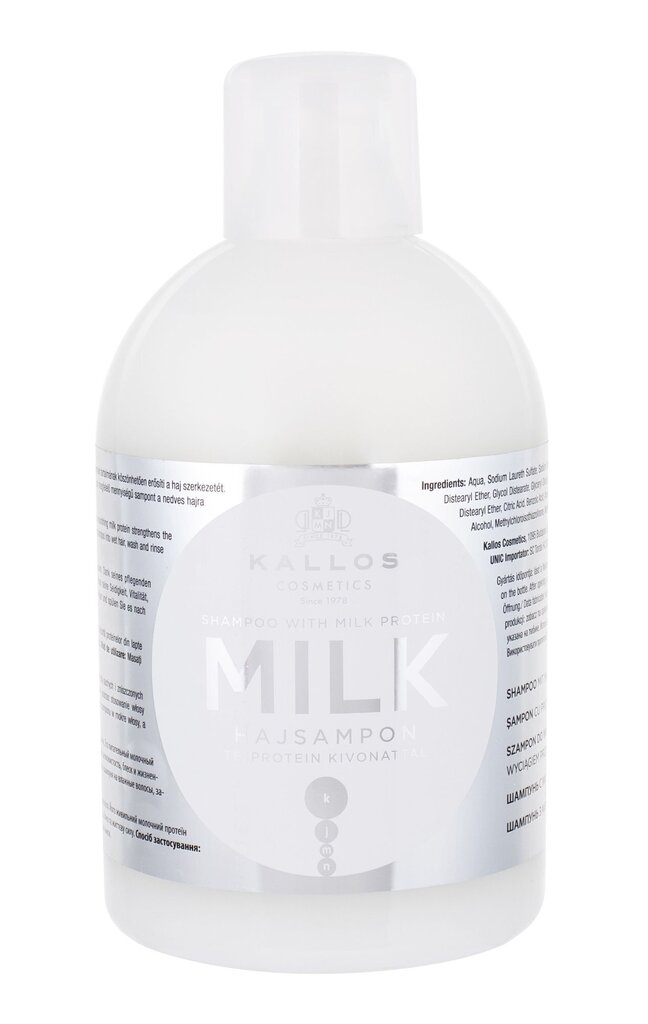 Kallos Cosmetics Milk šampoon 1000 ml hind ja info | Šampoonid | kaup24.ee