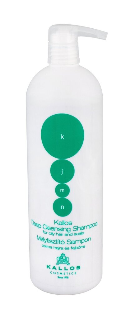 Kallos Cosmetics KJMN Deep Cleansing šampoon 1000 ml цена и информация | Šampoonid | kaup24.ee