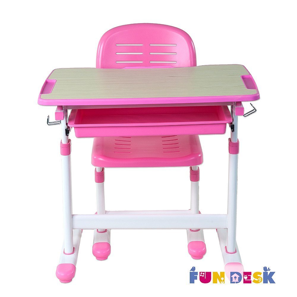 Reguleeritav laste kirjutuslaud ja tool FunDesk Piccolino, roosa hind ja info | Arvutilauad, kirjutuslauad | kaup24.ee