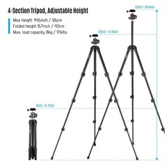 Statiiv Andoer, 126 cm hind ja info | Statiivid | kaup24.ee