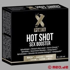 Энергетический коктейль Xpower Hot Shot Sex Booster 3 X 20 мл цена и информация | Витамины, пищевые добавки, препараты для хорошего самочувствия | kaup24.ee