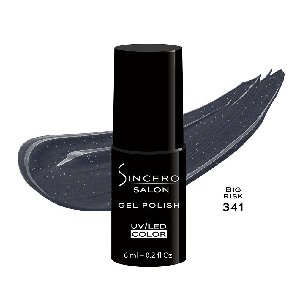 Geelküünelakk "Sincero Salon", 6 ml, Black shadow, 657 hind ja info | Küünelakid, küünetugevdajad | kaup24.ee