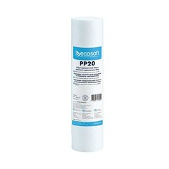 PP valmistatud polüpropüleenkiust kassett 2,5"x10"20 mikronit. ECOSOFT hind ja info | Ecosoft Sanitaartehnika, remont, küte | kaup24.ee