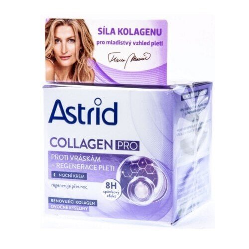 Astrid Night Anti-Wrinkle Collagen Pro 50 ml цена и информация | Näokreemid | kaup24.ee