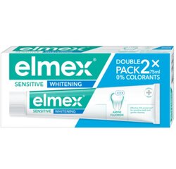Elmex Sensitiv e Teeth Whitening hambapasta valgendav Duopack 2x 75 ml цена и информация | Для ухода за зубами | kaup24.ee