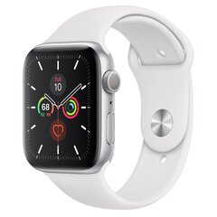 Apple Watch Series 5 44mm GPS, Silver (kasutatud, seisukord A) цена и информация | Смарт-часы (smartwatch) | kaup24.ee