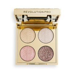 Палитра теней для век Makeup Revolution Ultimate Crystal Eye Quad Champagne Crystal, 3.2 г цена и информация | Тушь, средства для роста ресниц, тени для век, карандаши для глаз | kaup24.ee