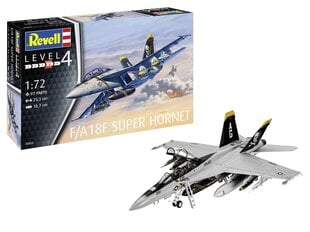 Сборная пластиковая модель Revell - F/A18F Super Hornet, 1/72, 03834 цена и информация | Конструкторы и кубики | kaup24.ee
