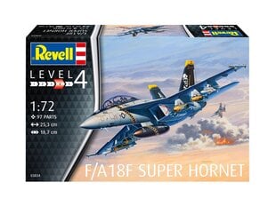 Revell - F/A18F Super Hornet, 1/72, 03834 цена и информация | Конструкторы и кубики | kaup24.ee