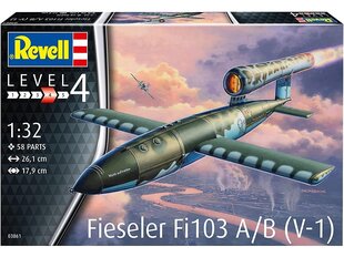 Сборная пластиковая модель Revell - Fieseler Fi 103 A/B (V-1), 1/32, 03861 цена и информация | Конструкторы и кубики | kaup24.ee