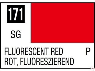 Краска Mr.Hobby - Mr.Color C-171 Fluorescent Red, 10 мл цена и информация | Принадлежности для рисования, лепки | kaup24.ee
