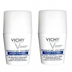 Rulldeodorant tundlikule nahale Vichy, 2 x 50 ml цена и информация | Дезодоранты | kaup24.ee