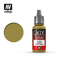 Desert Yellow 17 ml. Game Color 72063 Vallejo цена и информация | Принадлежности для рисования, лепки | kaup24.ee