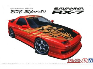 Aoshima - Mazda BN Sports FC3S RX-7 '89, 1/24, 06150 hind ja info | Klotsid ja konstruktorid | kaup24.ee