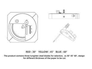 DSPIAE - MT-C Stepless Adjustment Circular Cutter ( Lõikerull), DS56002 hind ja info | Kunstitarbed, voolimise tarvikud | kaup24.ee