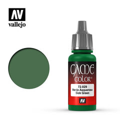 Sick Green 17 ml. Game Color 72029 Vallejo hind ja info | Kunstitarbed, voolimise tarvikud | kaup24.ee