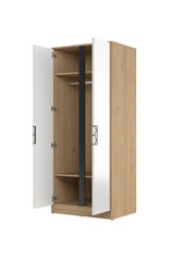Шкаф Moet 70, белый/коричневый цена и информация | Szynaka Meble Мебель для спальни | kaup24.ee