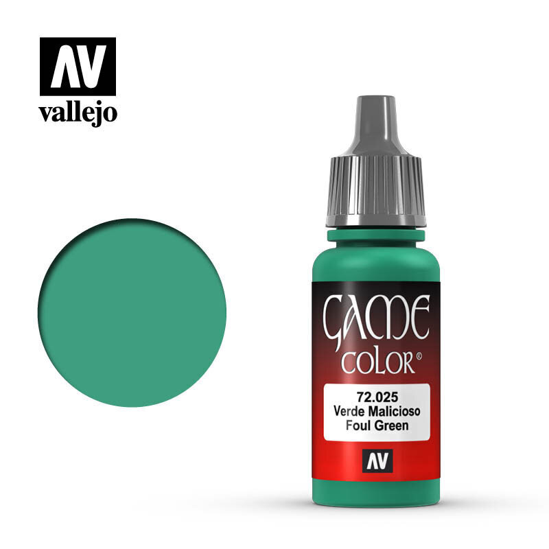 Foul Green 17 ml. Game Color 72025 Vallejo цена и информация | Kunstitarbed, voolimise tarvikud | kaup24.ee