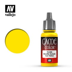 Краска акриловая Game Color Vallejo Sun Yellow 17 мл цена и информация | Принадлежности для рисования, лепки | kaup24.ee