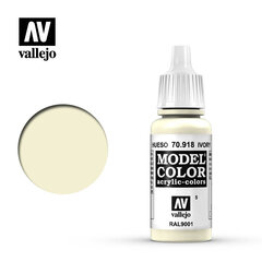 Краска акриловая Ivory Matt 17 мл Model Color Vallejo 70918 цена и информация | Принадлежности для рисования, лепки | kaup24.ee