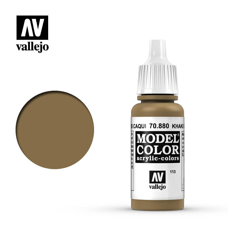 Khaki Grey Matt 17 ml. Model Color Vallejo 70880 hind ja info | Kunstitarbed, voolimise tarvikud | kaup24.ee