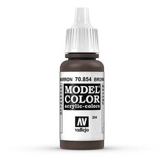 Brown Glaze 17 ml. Model Color 70854 Vallejo hind ja info | Kunstitarbed, voolimise tarvikud | kaup24.ee