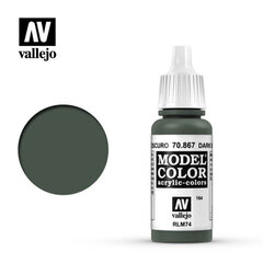 Краска акриловая Dark Bluegrey Matt 17 мл Model Color Vallejo 70867 цена и информация | Принадлежности для рисования, лепки | kaup24.ee