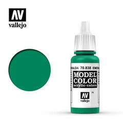 Emerald Matt 17 ml. Model Color 70838 Vallejo hind ja info | Kunstitarbed, voolimise tarvikud | kaup24.ee