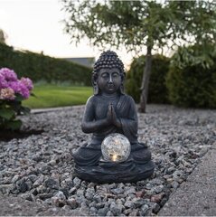 Dekoratiivne Buddha 27 cm, päikesepaneeliga цена и информация | Уличное освещение | kaup24.ee