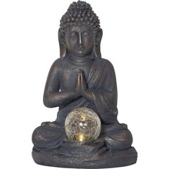 Dekoratiivne Buddha 27 cm, päikesepaneeliga цена и информация | Уличное освещение | kaup24.ee