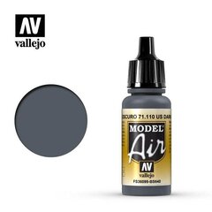 Акриловая краска Dark Grey 17 мл. Model Air 71110 Vallejo цена и информация | Принадлежности для рисования, лепки | kaup24.ee