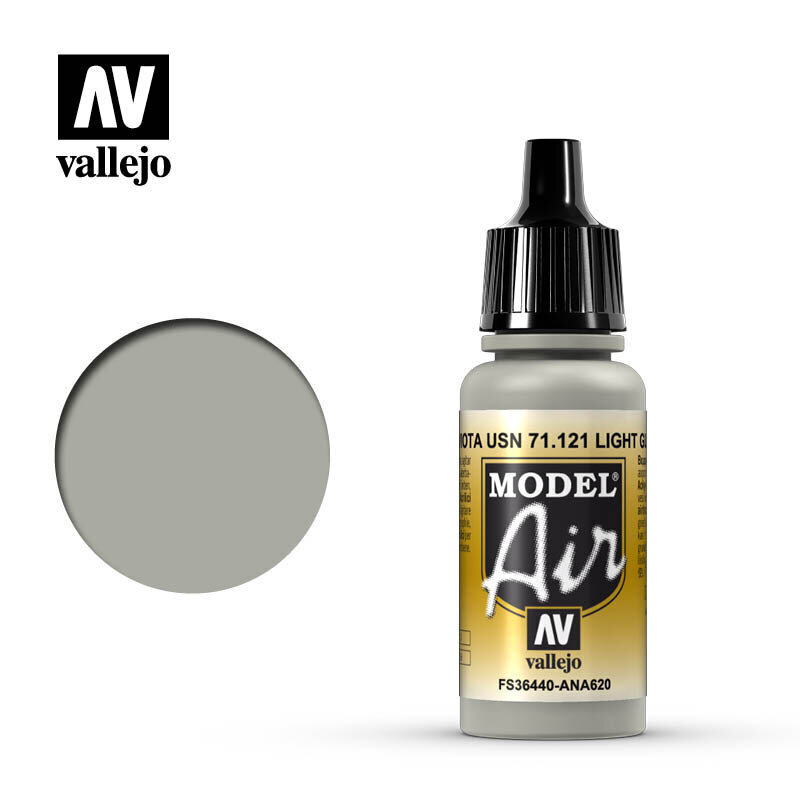 Light Gull Gray 17 ml. Model Air 71121 Vallejo hind ja info | Kunstitarbed, voolimise tarvikud | kaup24.ee