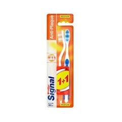 Signal Medium-hard Anti-Plaque Duopack toothbrush цена и информация | Для ухода за зубами | kaup24.ee