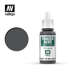 Dark Rubber 17 ml. Panzer Aces 70306 Vallejo hind ja info | Kunstitarbed, voolimise tarvikud | kaup24.ee