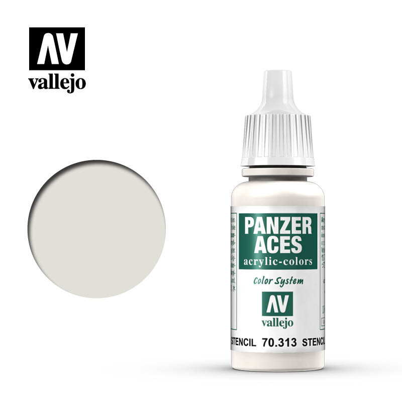 Stencil 17 ml. Panzer Aces 70313 Vallejo hind ja info | Kunstitarbed, voolimise tarvikud | kaup24.ee