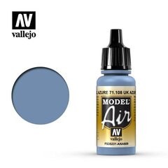 Акриловая краска UK Azure Blue 17 мл. Model Air 71108 Vallejo цена и информация | Принадлежности для рисования, лепки | kaup24.ee