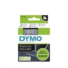 Лента Dymo D1 12 мм x 7 м белая на прозрачной цена и информация | Аксессуары для принтера | kaup24.ee