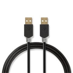 Kaabel USB 2.0 A otsik - USB A otsik 2.0m hind ja info | Kaablid ja juhtmed | kaup24.ee