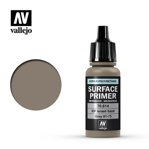 IDF Israeli Sand Grey 61-73 17 ml. Surface Primer 70614 Vallejo hind ja info | Kunstitarbed, voolimise tarvikud | kaup24.ee