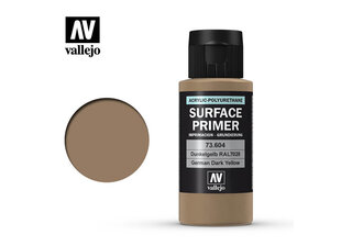 Ger. Dark Yellow 60 ml. Surface Primer 73604 Vallejo hind ja info | Kunstitarbed, voolimise tarvikud | kaup24.ee